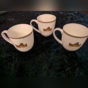 Downton Abbey Tea Cups Mugs Set of 3